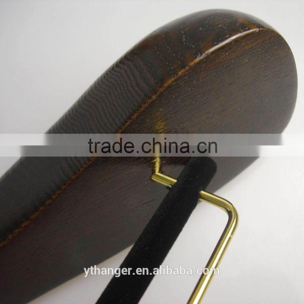 WL6316 luxury clothes hanger shop brand wooden hangers