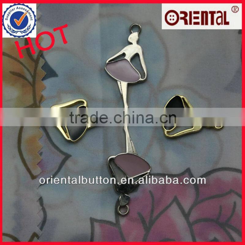 the dacing girl metal with enamel puller