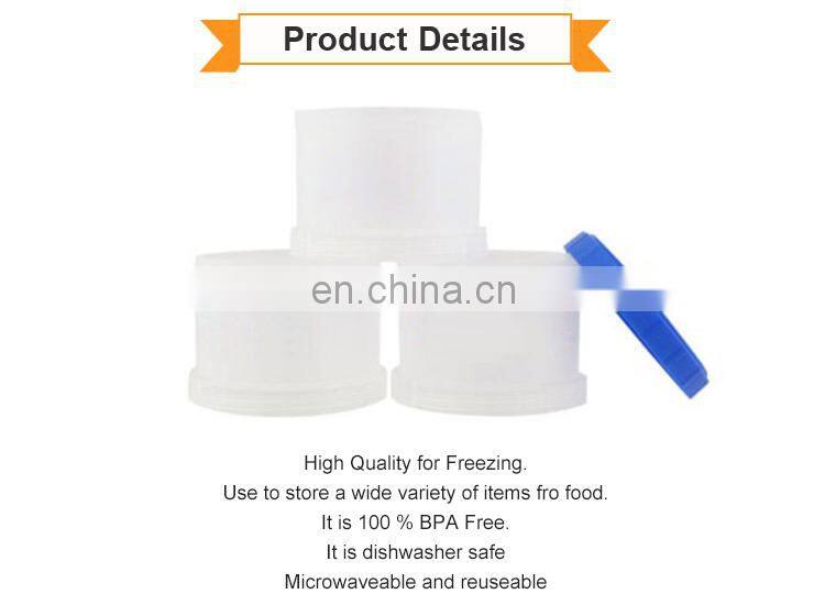 Reusable Food Grade Airtight Plastic Food Storage Container