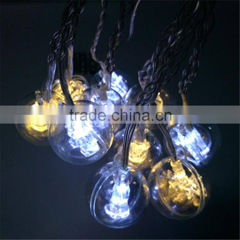 cotton ball light string christmas decor wholesale clear cable christmas ball ornaments
