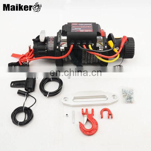 Auto parts Nylon winch for Jeep wrangler JK 2007+ 12500lbs bumper winch for Jeep accessories