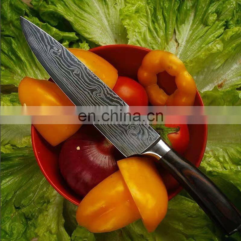 8 inches of the chef knives wavy pattern utility knife