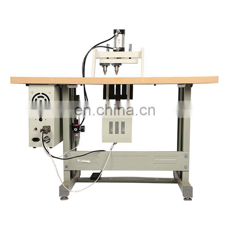 UT50D Ultrasonic Manuel Double Head Nonwoven Bag Handle Welding Machine Ultrasonic Spot Sealer