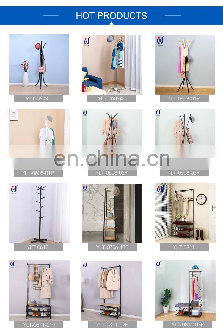 Vintage Industrial Bedroom Door Hotel Coat Hatstand Tree Shaped Hat Rack Valet Clothes Stand