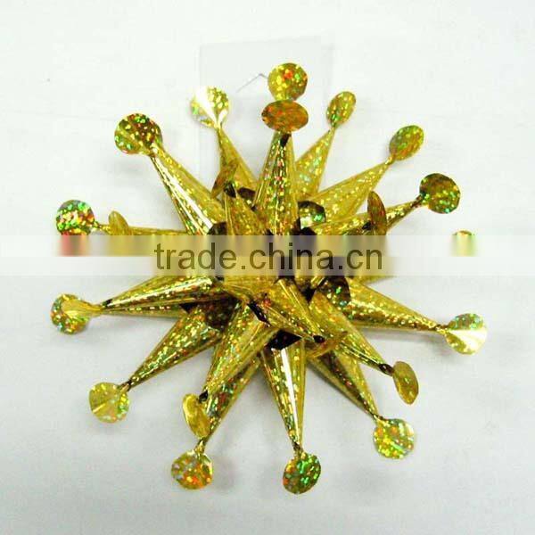 4 inch&5 Inch Metallic PET Fancy Gift Packing Ribbon Bows for Gift Box Packing/Wedding Car Decoration