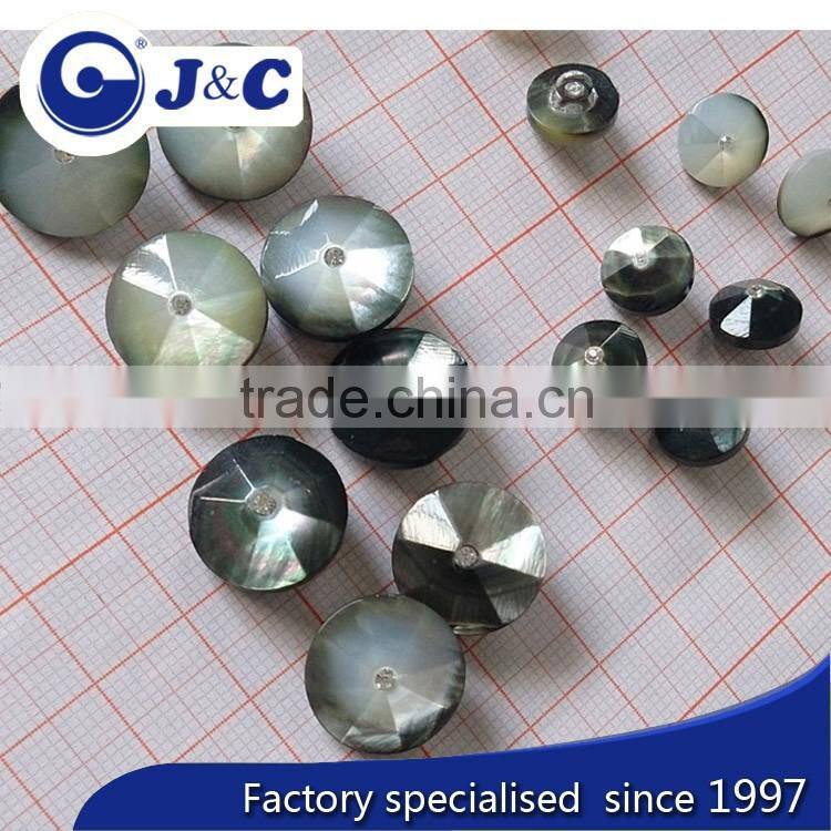 mother of pearl buttons with rhinestone,crystal and shell buttons