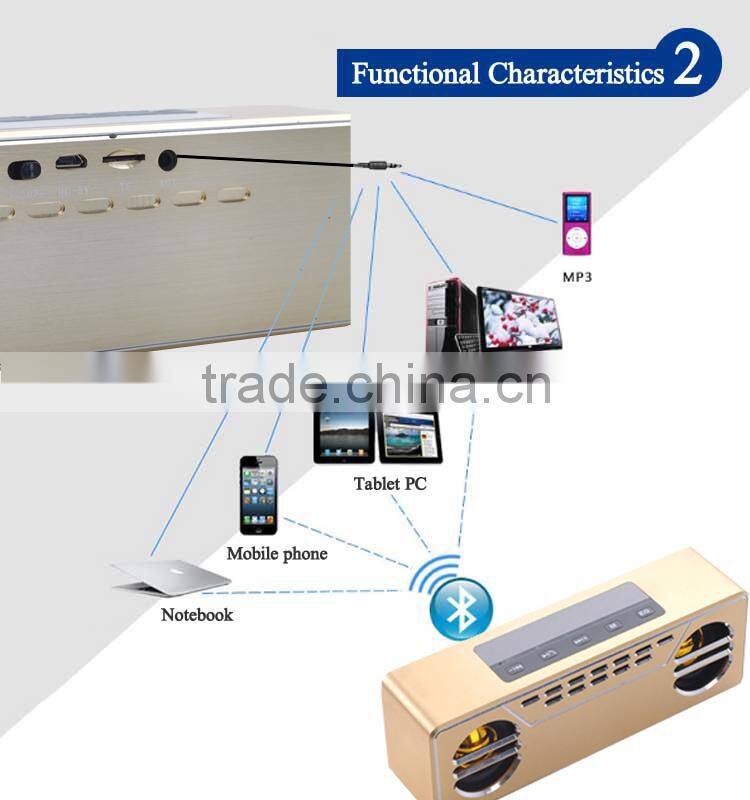 Touch Button wireless bluetooth speaker /dj speaker With TF card supported