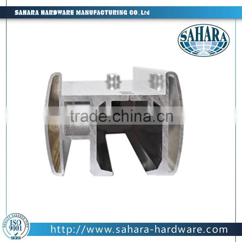 Max door weight 150kg super silence square glass shower hanging sliding door wheels