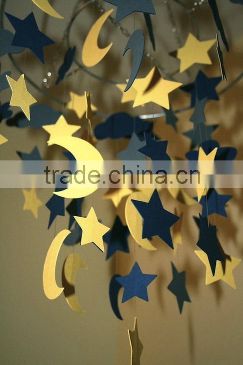 Indoor mall or hotel atrium hanging ramadan decoration