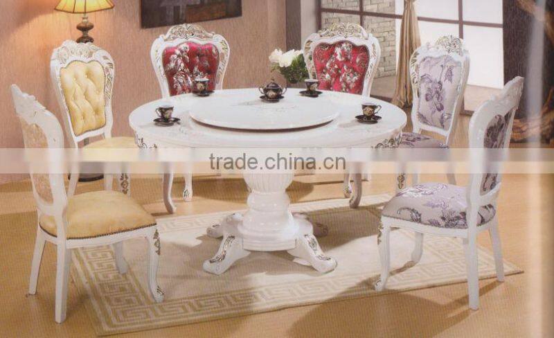 French solid wood dining antique carved back chair for restaurant used dining chair