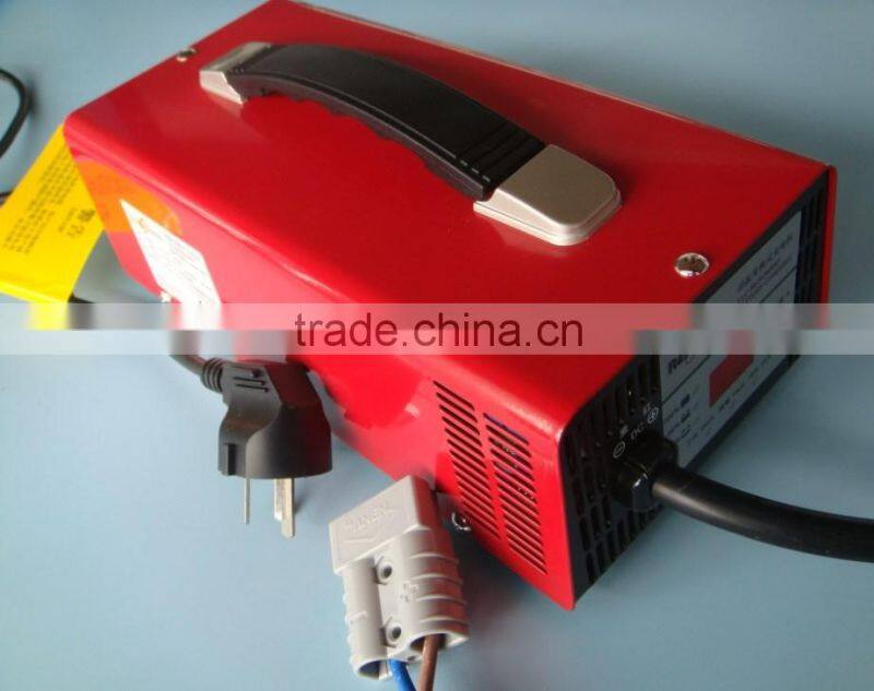 Full Automatic intelligent AC220V/50Hz/DC12V/25A portable industrial 300W-1000W lead-acid battery charger for forklift