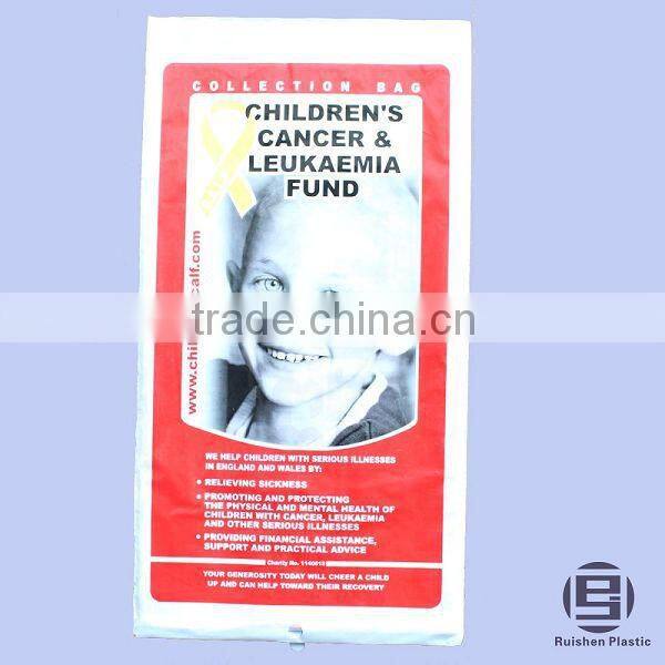 Recyclable Charity Bag For Collecting Clothes