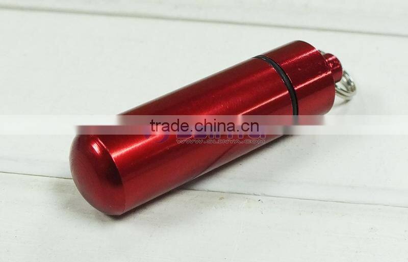 52mm Long 14mm Wide Golden/green/silver Mini Waterproof Portable Pill Bottle