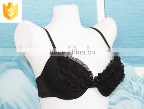 2016 unique front mesh gauze cup design bra for young ladies