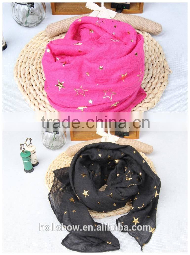 Wholesale Europe America Fashion Popular Cotton Polyster Mixed Kids Boys Girls Winter Scarf