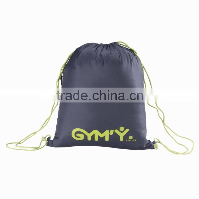 plain drawstring backpack with side zipper, cool backpack