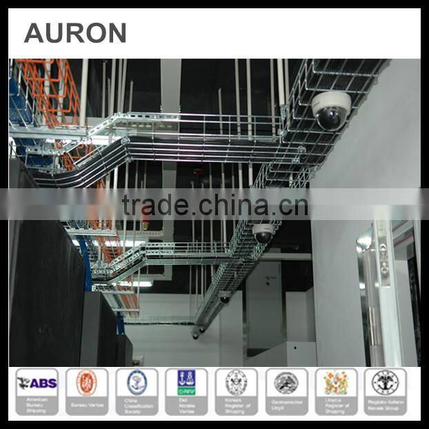 AURON/HEATWELL Outdoor heavy stainless steel calbe bracket bridge/ heavy electric wire vetical stair/ power cable ladder tray