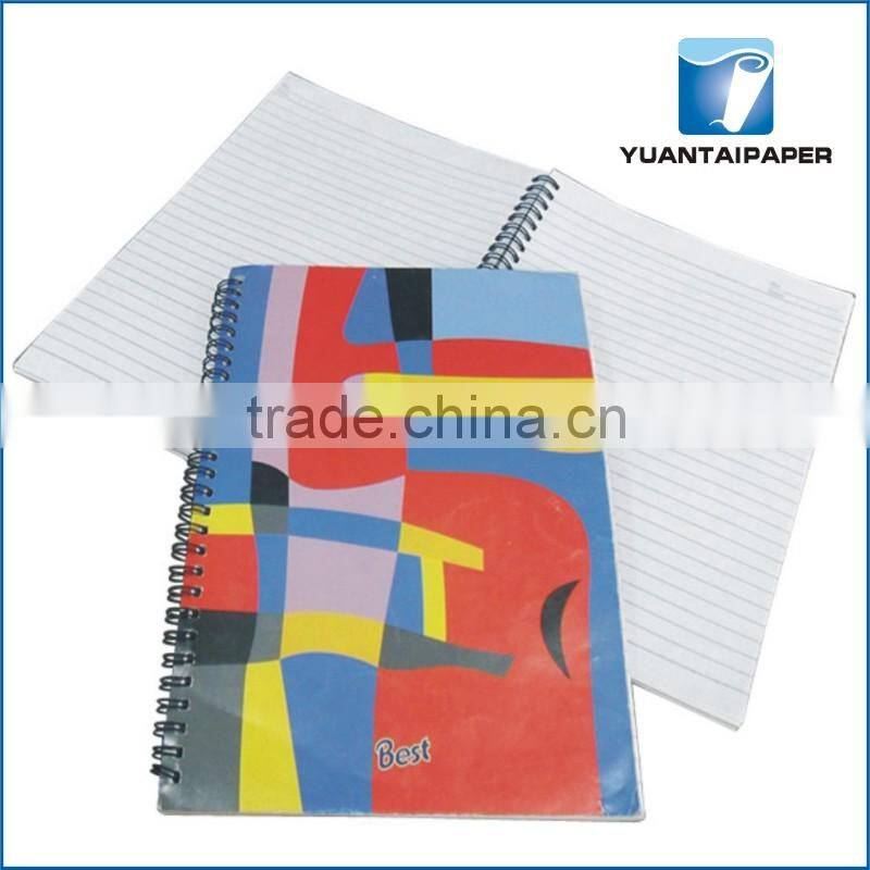 Spiral exercise notebook with transparent PP cover