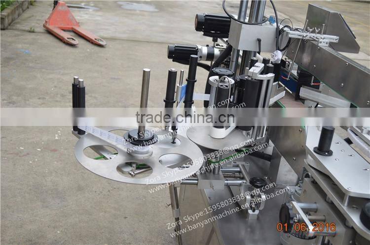Servo motor Automatic Sticker Paper Double sides PET bottle label machinery