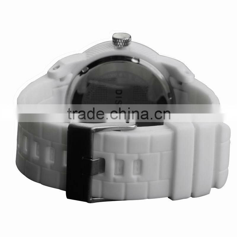 Top Band Wholesale Vogue Japan Movement Silicone Strap Sport Quartz Watch