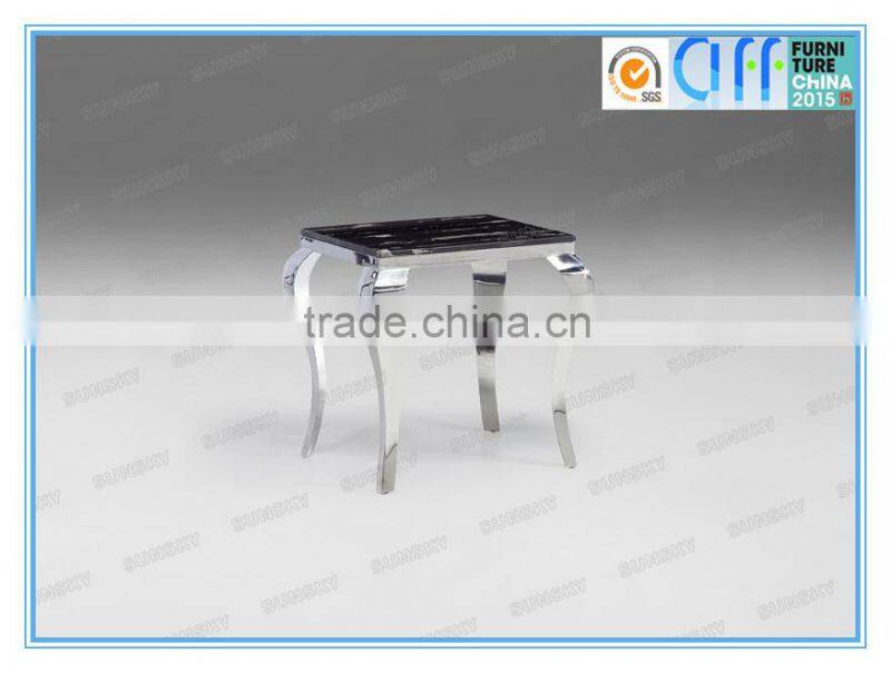 two layers rectangle tempered glass top coffee table 4262