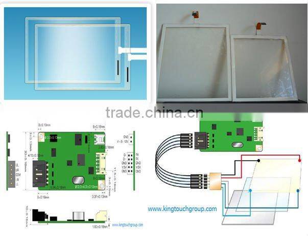 18.1" surface capacitive touch screen panel