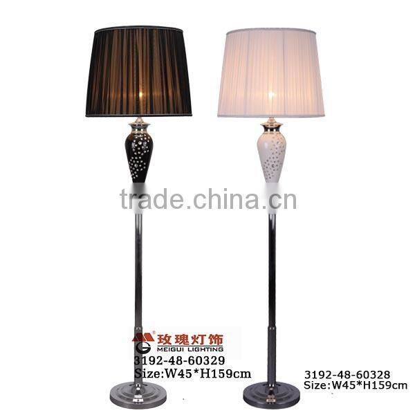 cylinder steel floor lights chrome