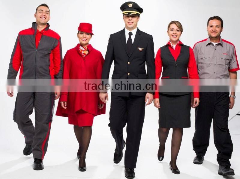 OEM custom Airline Uniform For Stewardess, Airline Hostess Uniform, Airport uniform