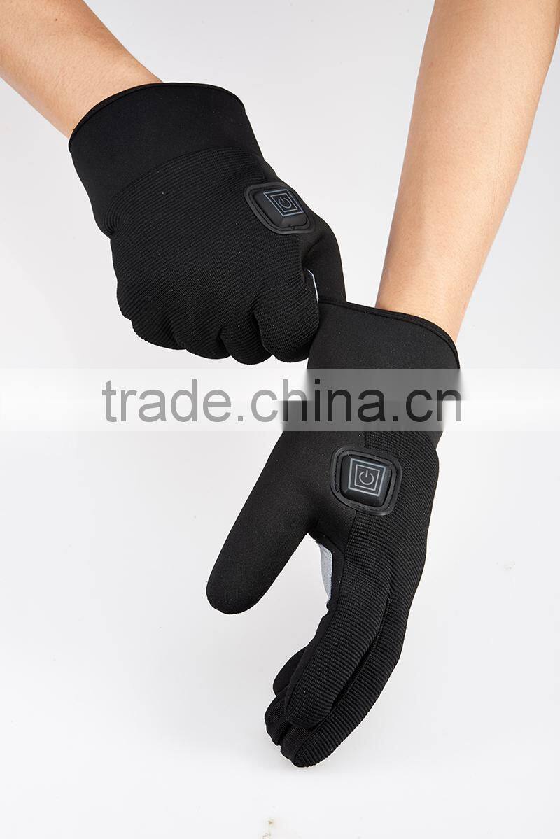 battery powered heated thin gloves warming in the winter