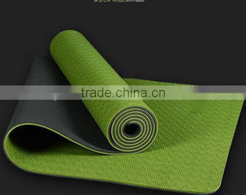 Lightweight/Durable/Latex-free TPE yoga floor mat Fitness
