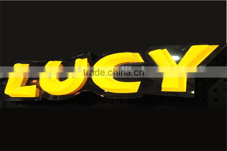 High Grade letters cheap acrylic Blister silk-screen advertising