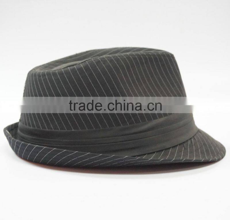 hot selling T/C fashion men fedora hat for wholesale