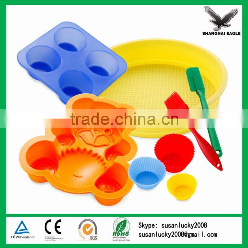Silicone Rubber Cake Mold of Heart Shape