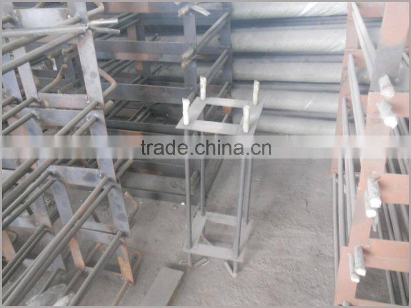 Black steel pole anchor