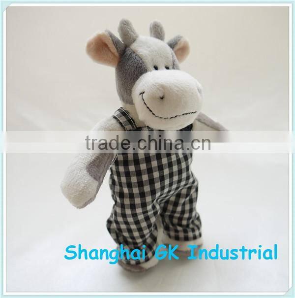 High Quality Plush Cow Keychain
