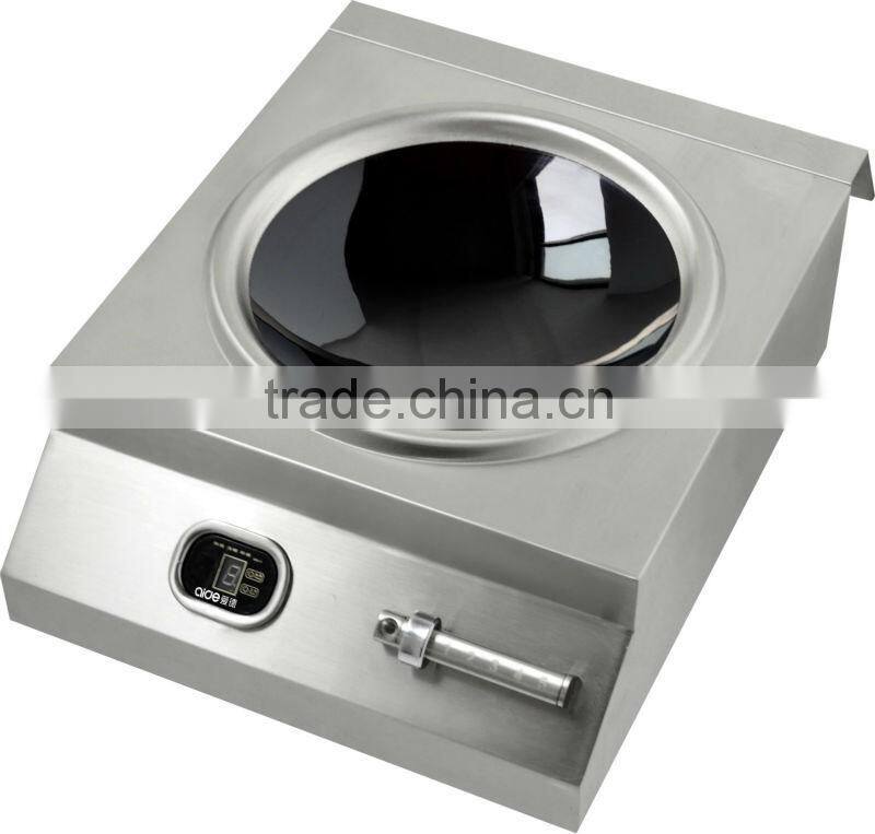 good quality high efficiency 5000W commercial induction wok range