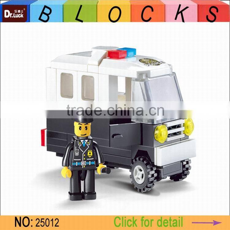 wholesale DIY Super Police Block car set