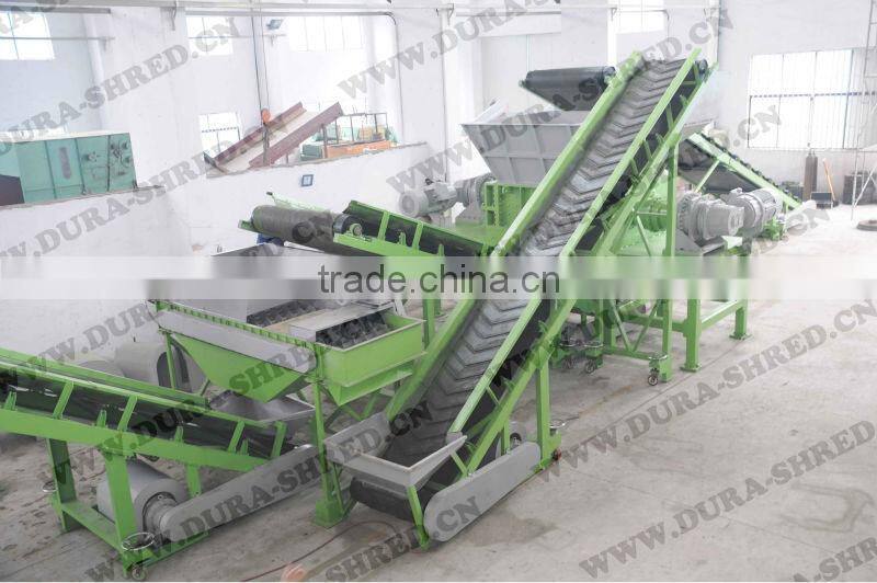 Fully automatic waste tire cutting manufactured In China