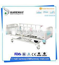 supply folding cot three column electric bed with three revolving levers