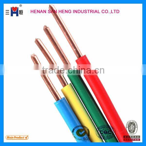 electric wire cable PVC Insulated Electric BV/BVV/BVR Cable