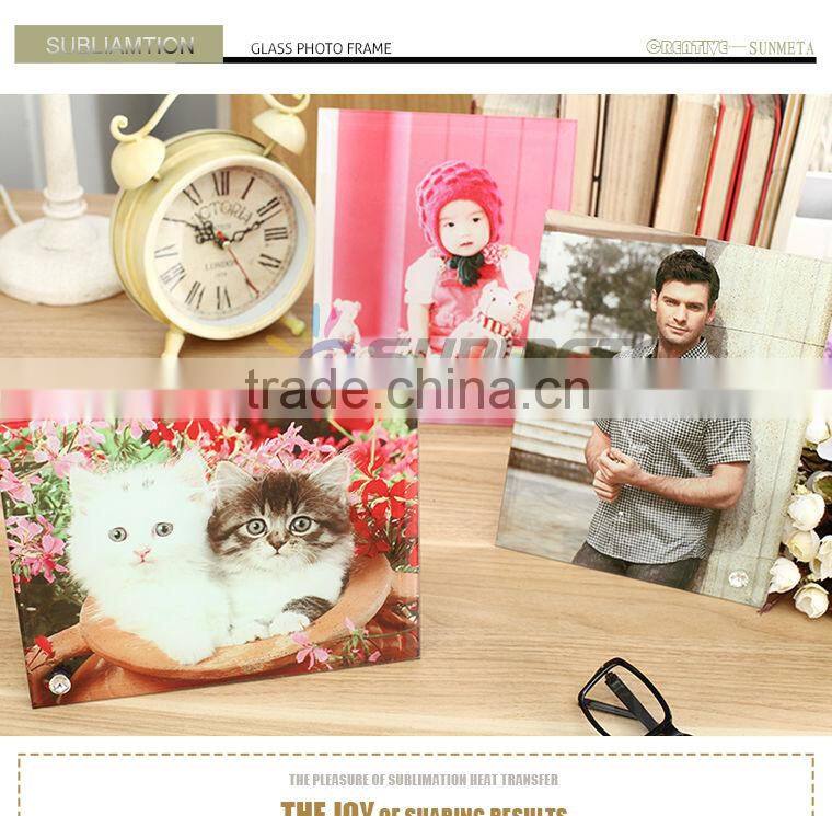 Yiwu sublimation factory new design glass photo frame