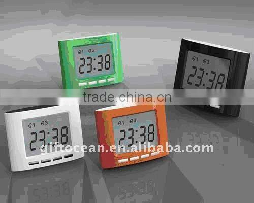 promotional mini lcd clock, giveaway mini digital clock