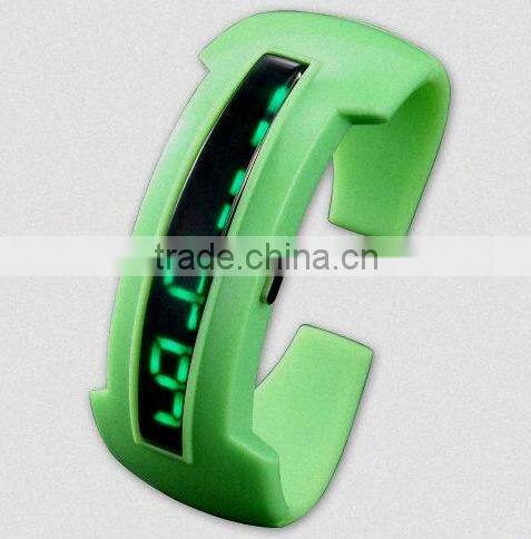 Robot Style White Silicone LED Flash Sport Bracelet Wrist Watch