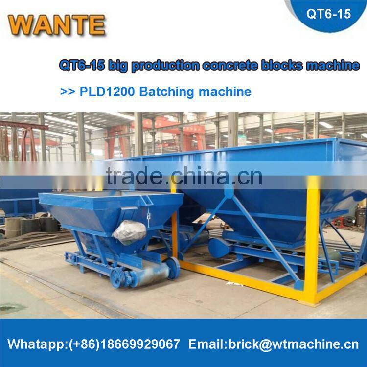 2015 China Block Machine QT6-15 Fully automatic block making machine line