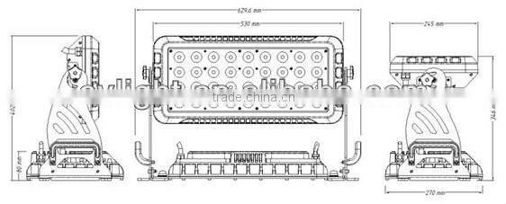 36PCS 10W LED RGBW Outdoor Wash Light for Stage decoration