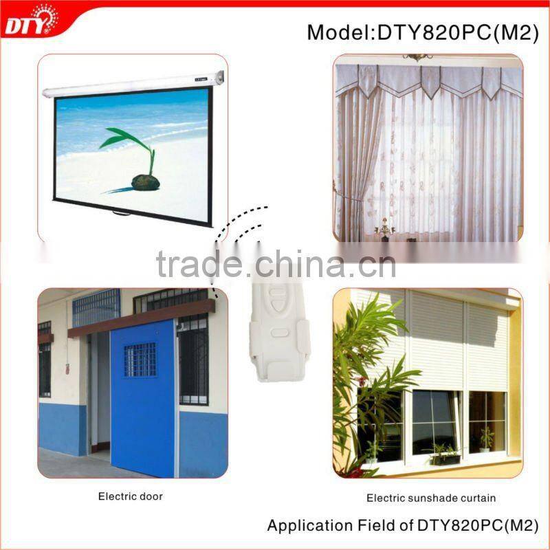 Dual tubular motor door wireless multi-channel remote control system
