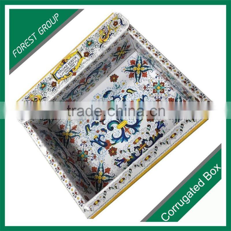 BOTH SIDES GLOSSY VARNISHED CORRUGATED PACKAGING BOX FOR BODY LOTION PACKAGING