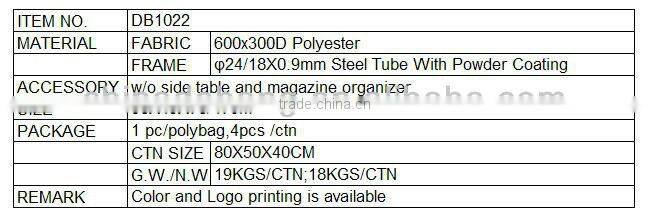 Directors Chair With Folding Side Table