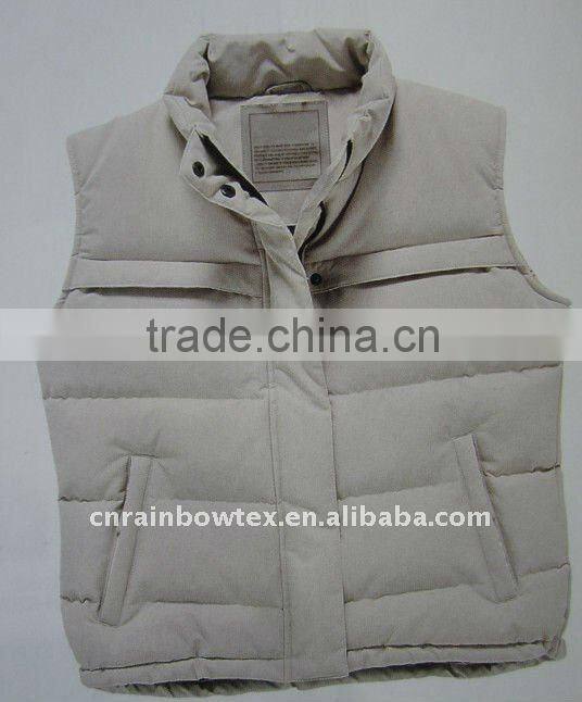 100% Nylon taslon waistcoat for men