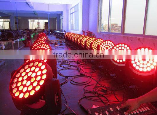36x15w RGBWA UV 6 IN 1 zoom LED moving head stage light